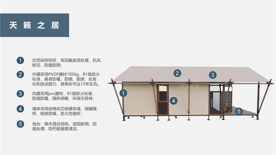 硬体墙韩式帐篷(天籁之居)